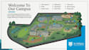 create a 3d isometric university campus map and school wayfinding vector design