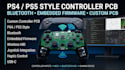 design ps4 ps5 style controller pcb with bluetooth and embedded firmware