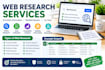 do data entry, excel, PDF conversion and web research
