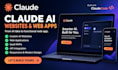 build claude website, claude web app, claude ai app as a claude code developer