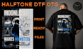 convert your design to halftone dtf dtg print ready file