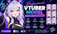 draw and rig 2d vtuber model live2d vtuber 2d anime vtuber rigging vtuber model