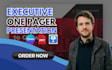 do one pager presentation, executive summary, company profile or business flyer
