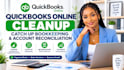 do quickbook online cleanup, catch up bookkeeping and account reconciliation