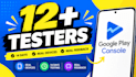 provide 12 testers google play closed testing