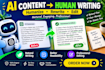 humanize ai content, rewrite ai text and edit chatgpt content