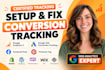setup optimize and manage google ads ppc campaigns, ga4,  ga4 ecommerce tracking