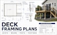design deck framing plans with joist beam post and footing layout