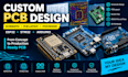 design pcb, schematic, pcb layout, esp32, stm32 and arduino