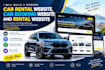 build car rental website, car booking website and rental website