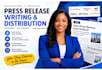 write press release PR distribution news media press release writing pr writing