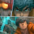illustrate action packed comic scenes with unique visuals