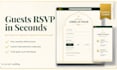 create wedding invitation website with rsvp form