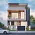 create exterior facade 3d visualization