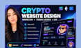 promote design your crypto website, memecoin website, token launch ico website