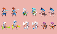 2d pixel art pixel character pixel animation pixel sprite retro sprite sheet