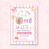 birthday invitation template first birthday editable canva