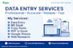 do data entry, ms excel work, web research and typing work