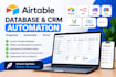 build airtable automation, database and CRM systems