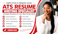 write executive ats resumes for ceos, physicians and senior professionals