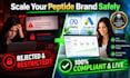 setup peptide marketing, facebook ads, peptide SEO, google ads for peptide