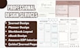 do canva ebook design, kdp journal, planner, workbook, and KDP interior