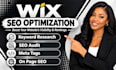 do complete monthly wix optimization on page seo wix website aeo geo
