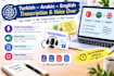do professinal audio transcription