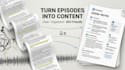 write SEO podcast show notes with timestamps and summaries