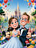 design a disney cartoon illustration