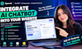 integrate openai API and ai chatbot into your website