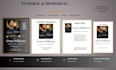 design funeral flyer, funeral program, obituary program, memorial card,