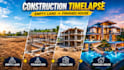 create realistic construction timelapse videos