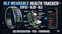 ble enabled wearable prototype, health tracker using esp32, oled,ios integration
