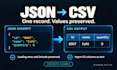convert a small json file to CSV with clear column headers