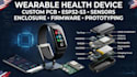 develop wearable health device with pcb, enclosure, sensors firmware esp32 s3