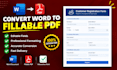 create an interactive fillable pdf form