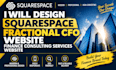 design squarespace fractional cfo website finance consulting services website