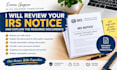review your irs notice and explain the required documents