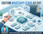 develop a custom whatsapp cloud API bot nodejs source code