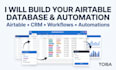 do airtable database, airtable automation, airtable CRM for business automation