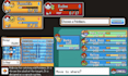 design pokemon  game ui, battle hud, loading screen pixel interface and rpg menu