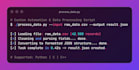 write a custom script to convert format and parse your files