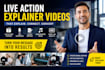 create explainer video, live action captivating video for your business