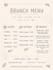 design clean minimal cafe menu