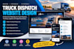 create trucking dispatch website, logistics website, freight brokerage