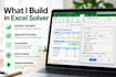 build an excel solver optimization model