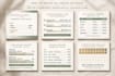 design budget planner,  savings tracker printable pdf