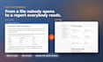 turn your word or PDF document into an interactive visual report
