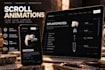 create a modern animated and interactive website